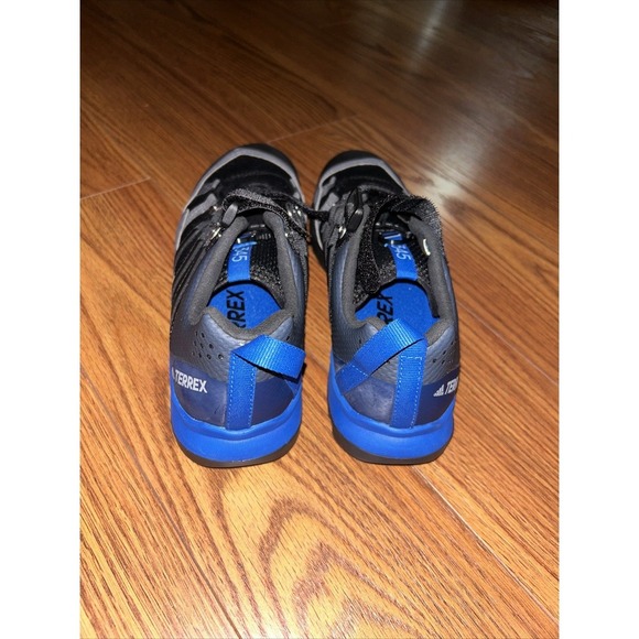 NWOT Adidas Terrex Ortholite‎ Mens 6.5 Black And Blue Hiking Outdoor Bungee Shoe main image 5